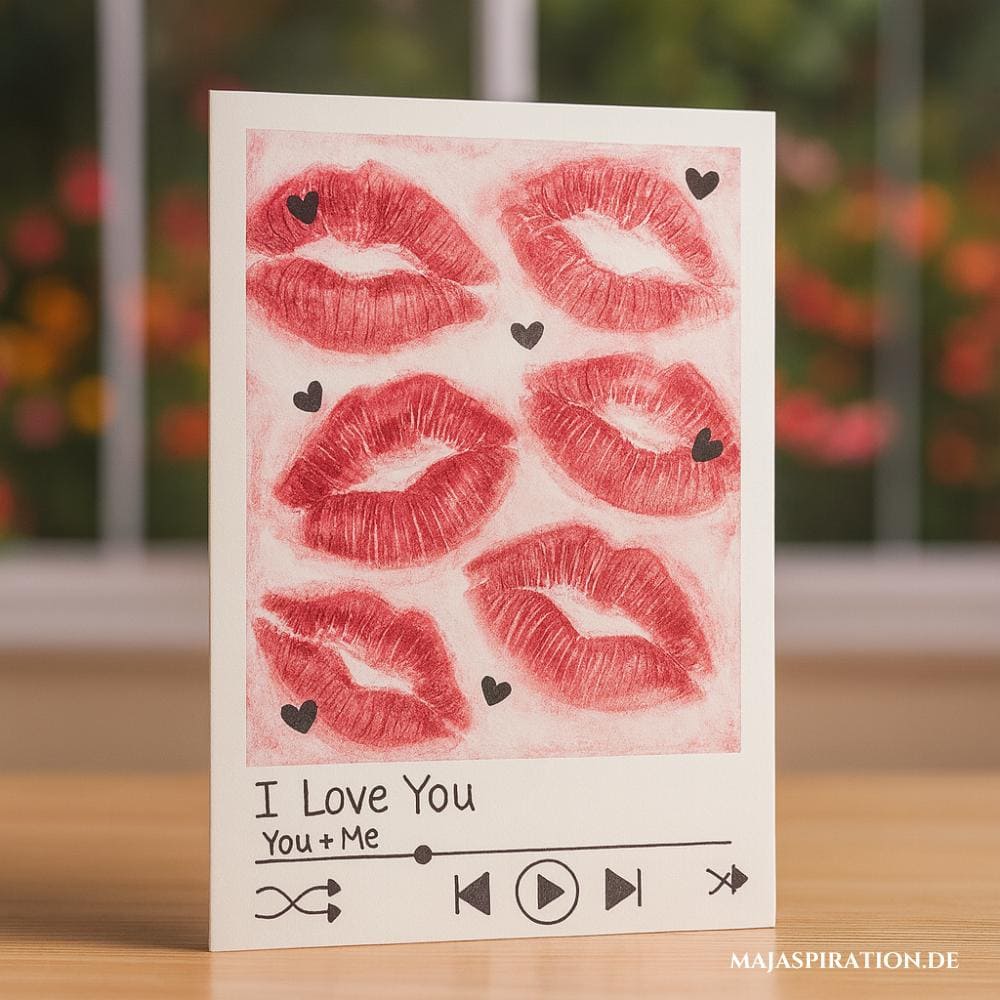 DIY Valentinstagskarte als Liebeslied auf Spotify