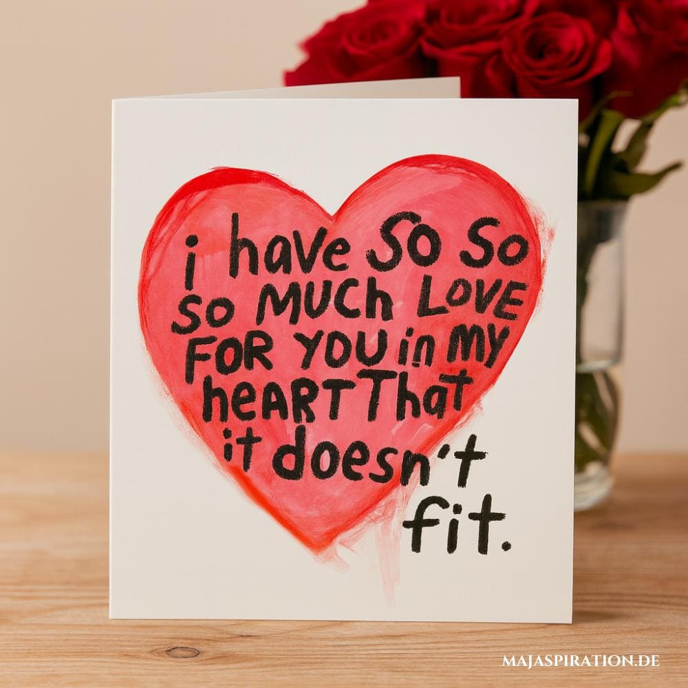 Süße Valentinstagskarte Idee