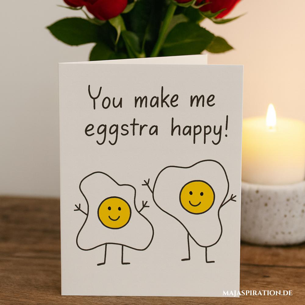 DIY Valentinstagskarte "Eggstra Happy"