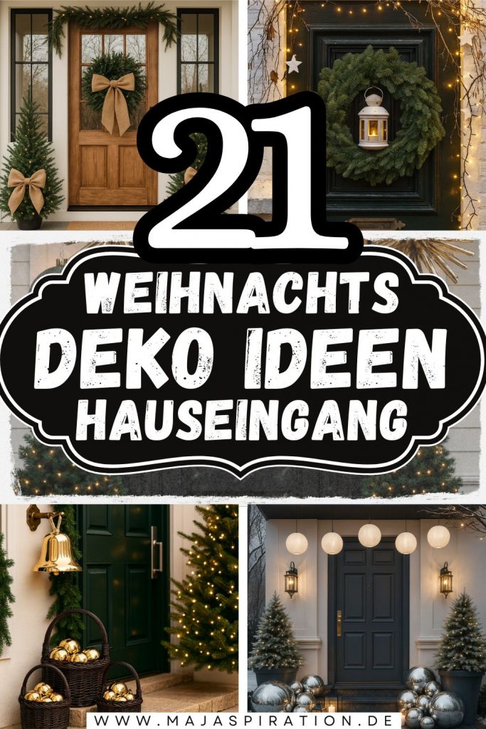 Weihnachtsdeko Ideen Hauseingang Pin