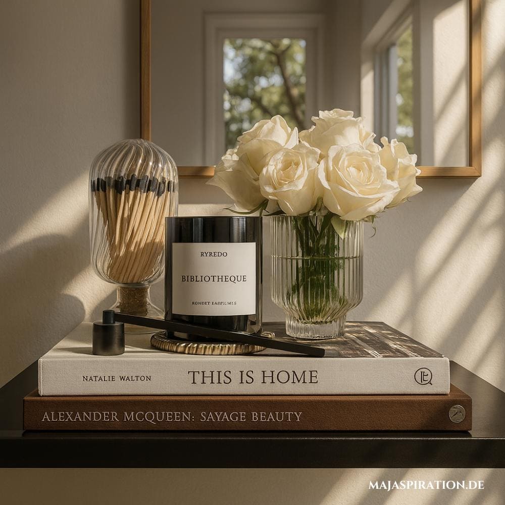 Tipp für das Regal Dekorieren: drei Objekte kombinieren