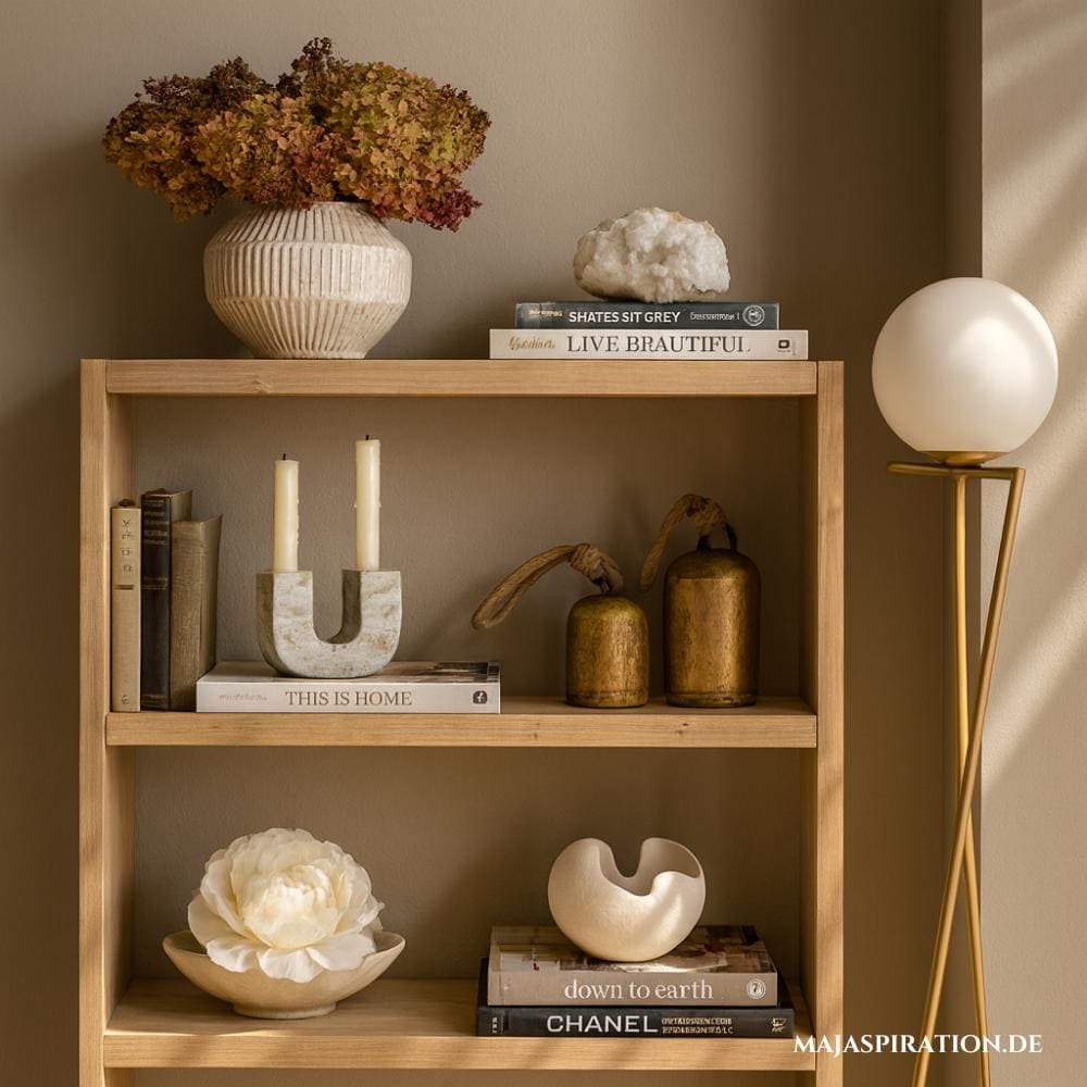 Old Money Aesthetic als Stilidee für die Wandregal Dekoration
