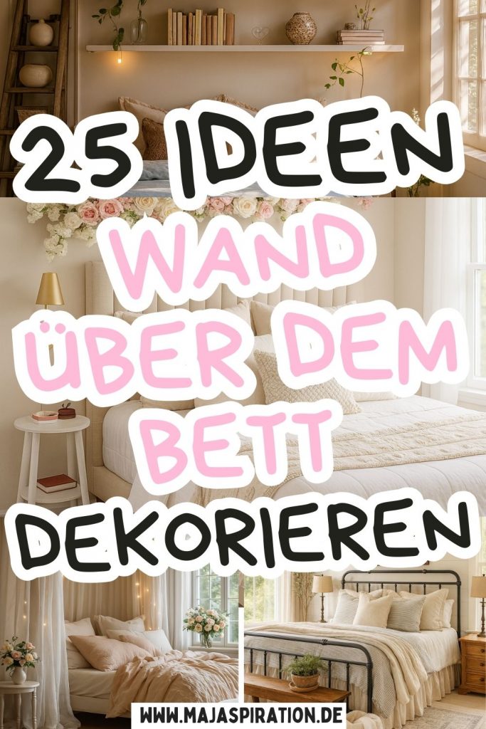 Ideen die Wand über dem Bett zu dekorieren Pin