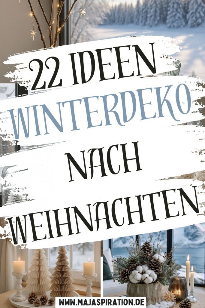 Winterdeko Ideen nach Weihnachten Pin