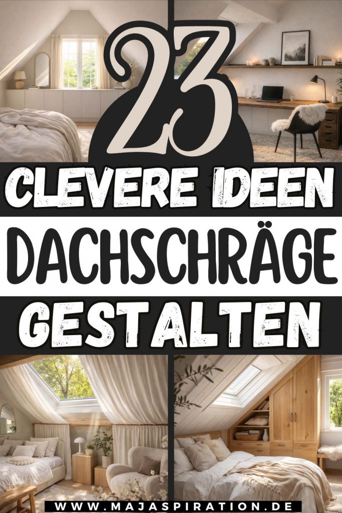 Dachschräge gestalten Ideen Pin