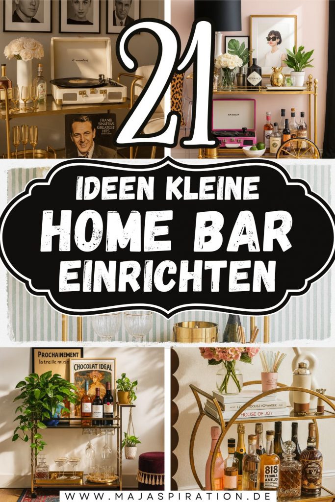 21 Ideen kleine Home Bar einrichten Pin