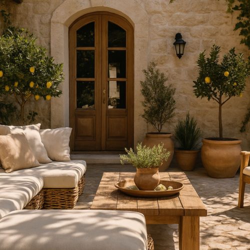 Ideen mediterrane Terrasse