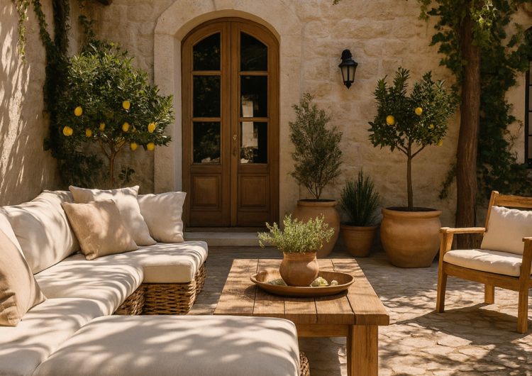 Ideen mediterrane Terrasse