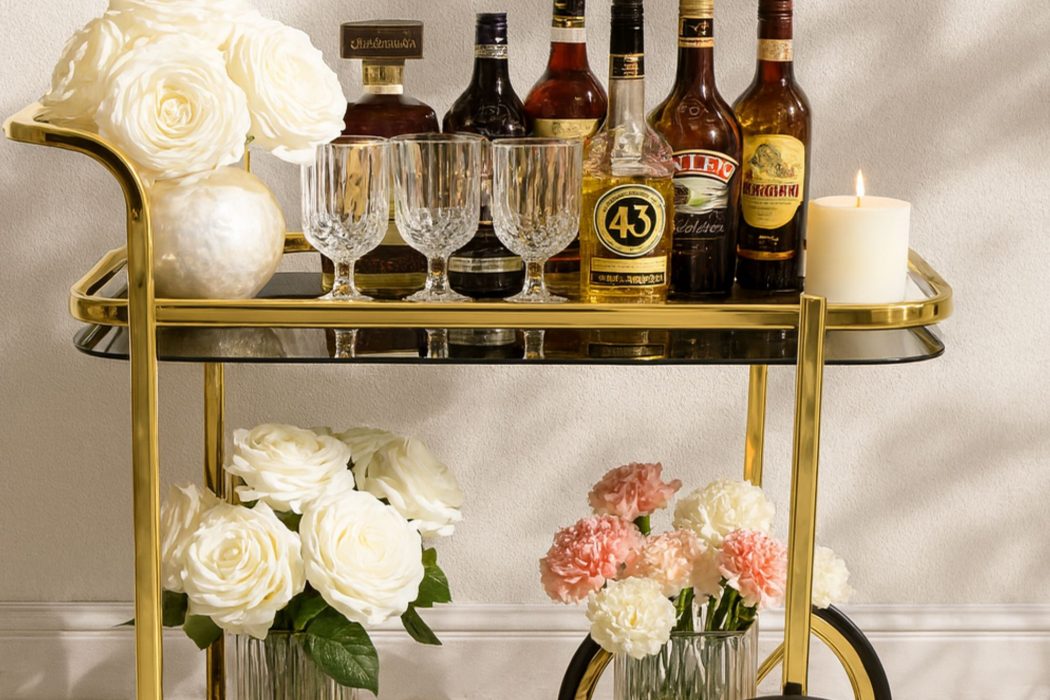 Kleine Home Bar einrichten: Die 21 besten Servierwagen Ideen & Styling Tipps