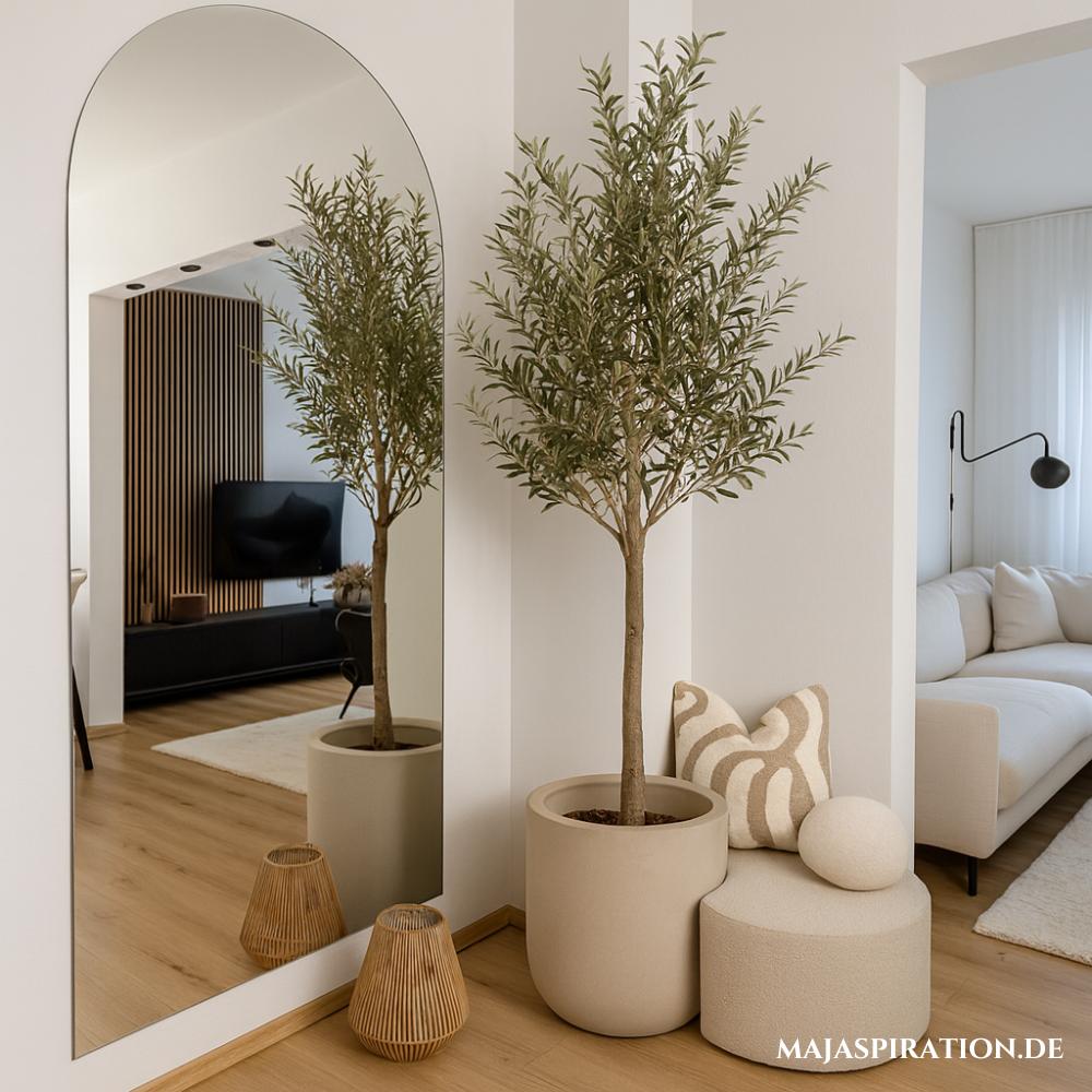 Pinterest Home Decor Idee mit bodenhohem Spiegel