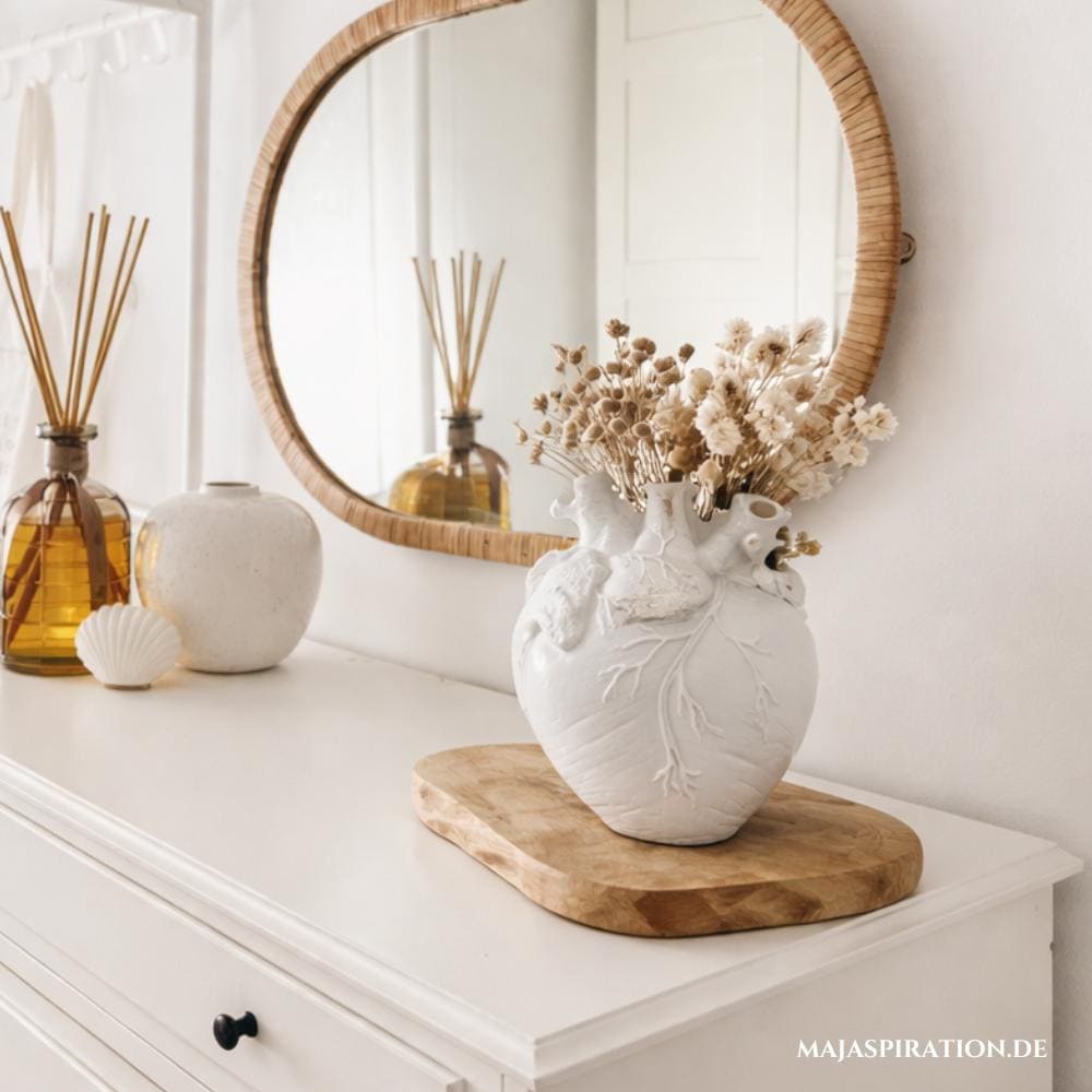 Vase in anatomischer Herzform als stilvolle Geschenkidee