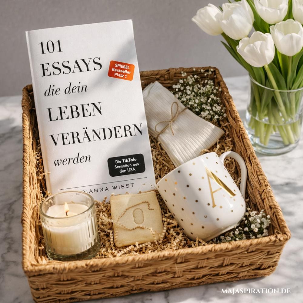 Bücher oder Lesekorb als  Idee für ein schönes Mitbringsel oder Geburtstagsgeschenk