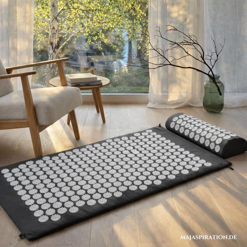 Akkupunktur Matte in Grau als Geschenkidee für die Gesundheit und Wohlbefinden