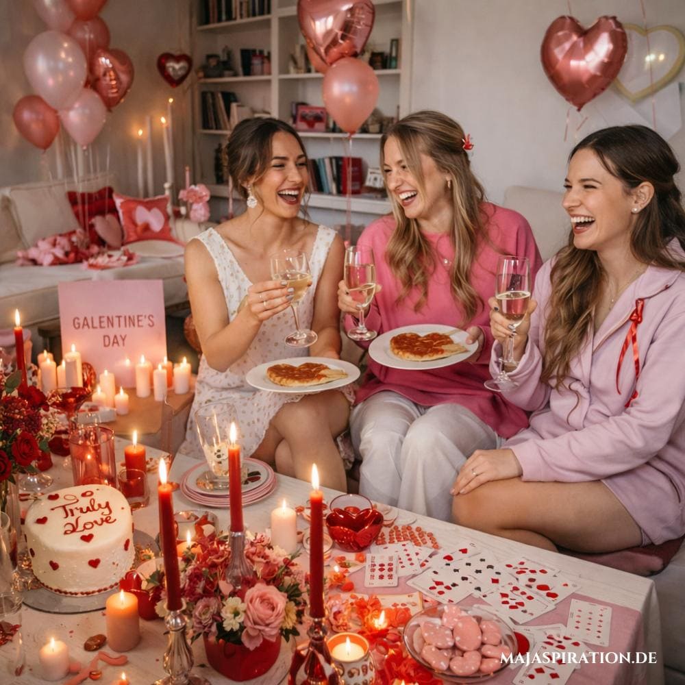 Galentines Mädelsabend Idee für Valentinstag