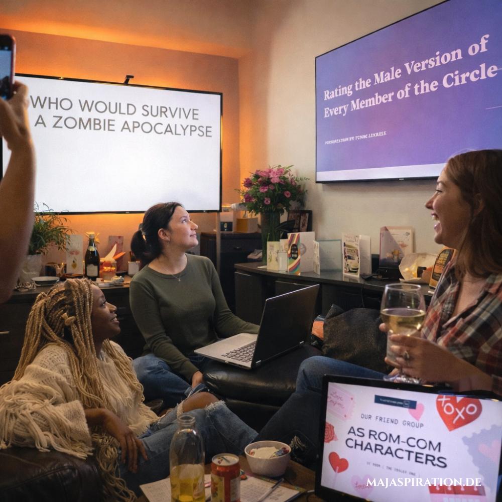 Powerpoint Abend als lustige Idee für Freunde