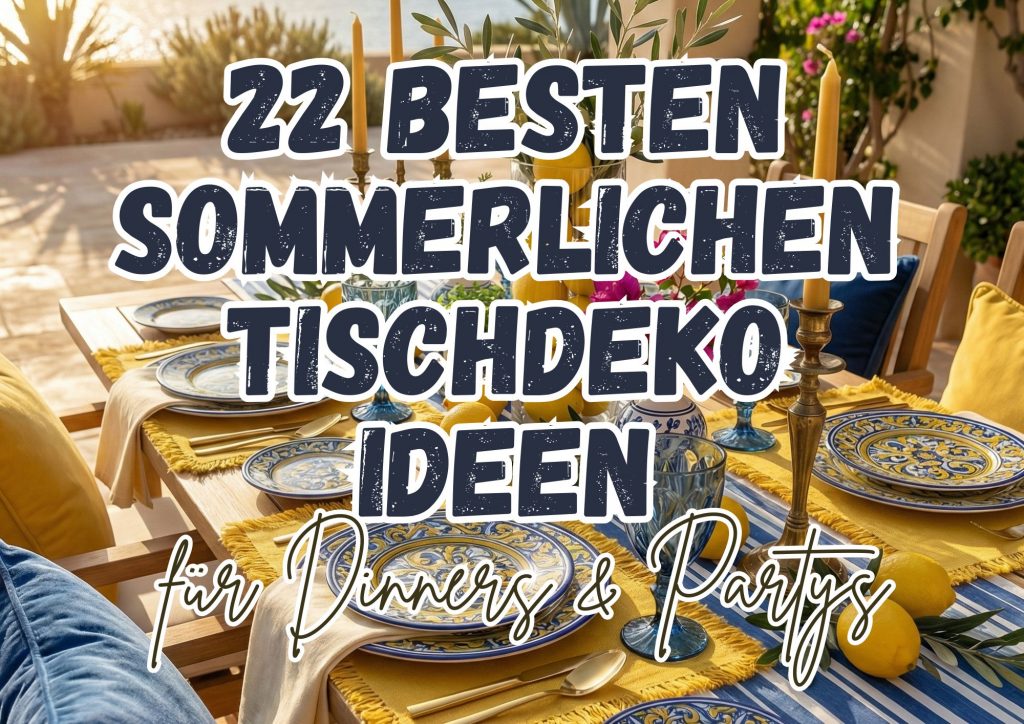 22 Sommer Tischdeko Ideen