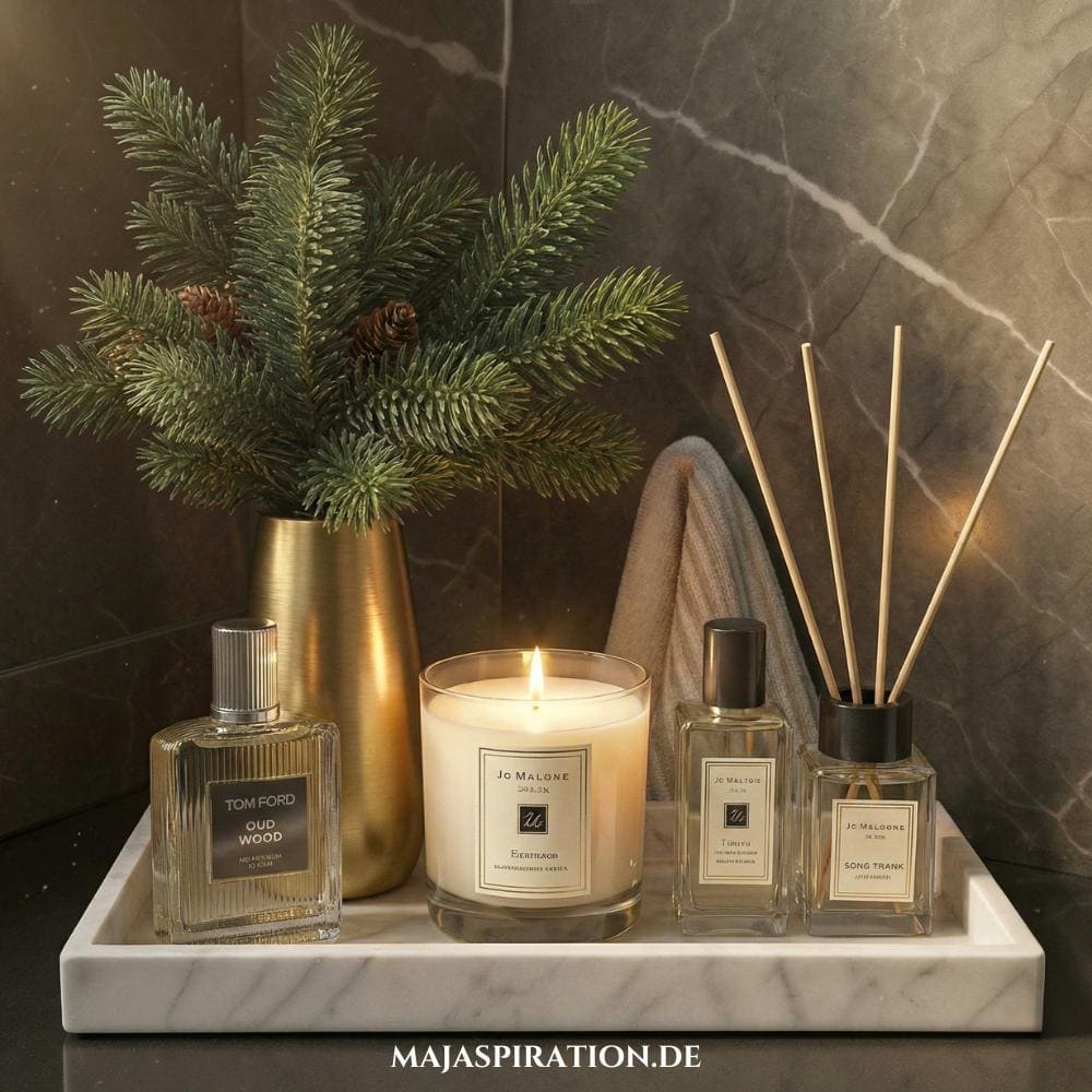 Winterliche Deko Idee für das Bad