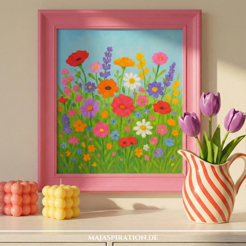 Bunte Sommerdeko Idee für den Flur