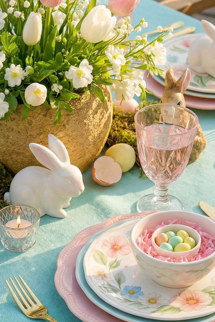 Die 12 schönsten Ostertisch Ideen in Pastell