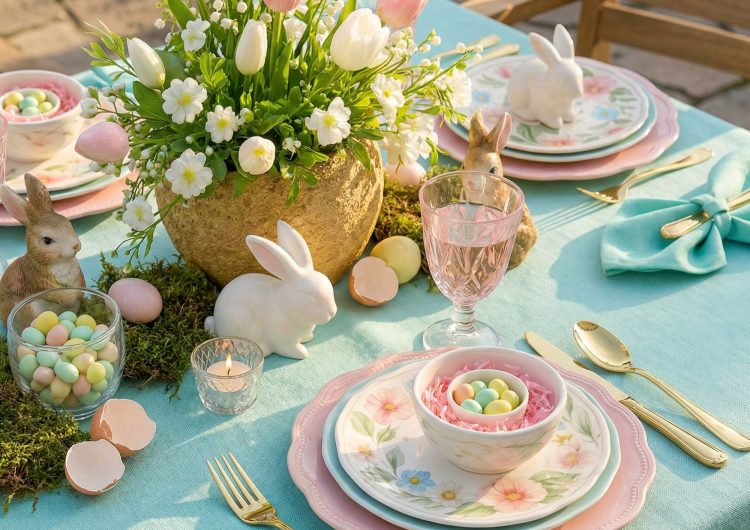 Die 12 schönsten Ostertisch Ideen in Pastell