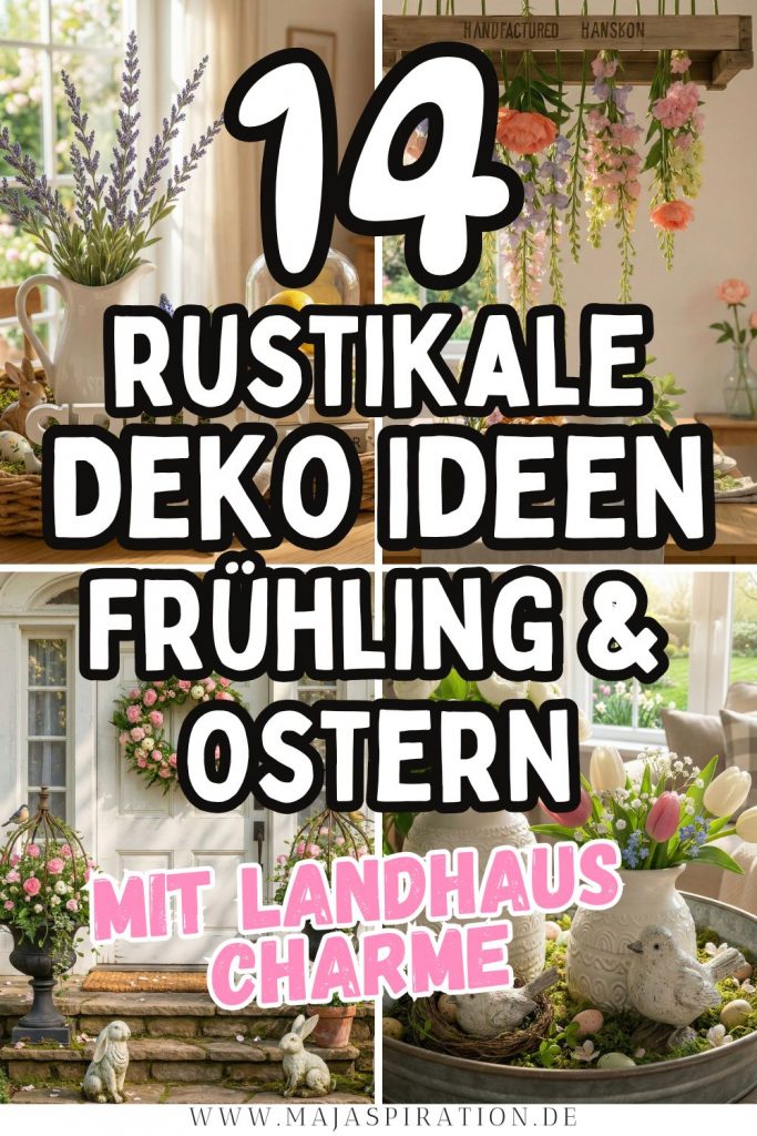Rustikale Frühlingsdeko Pin