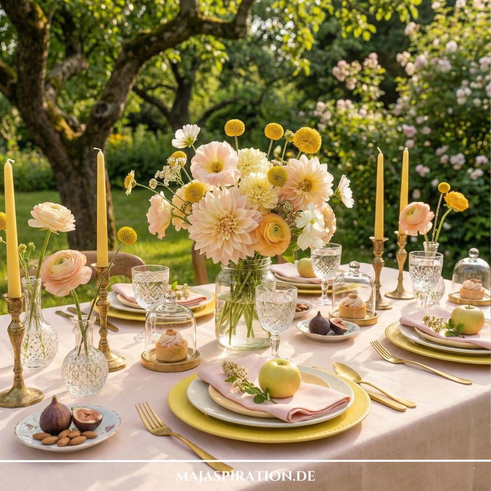 Tischdeko Idee für den Sommer