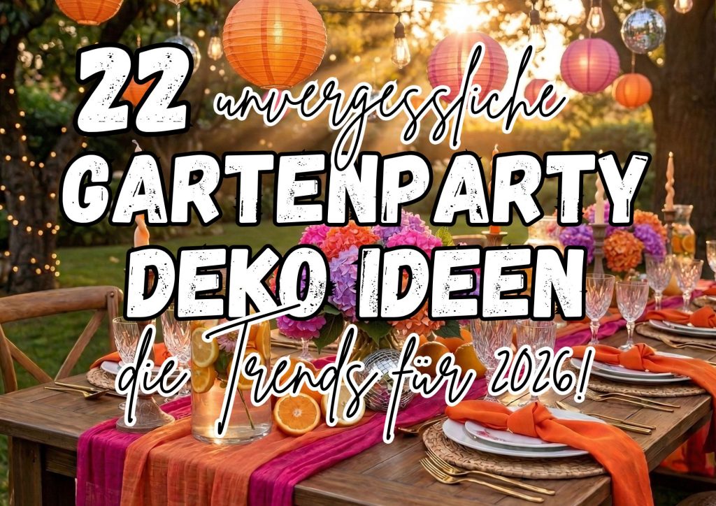 22 Gartenparty Deko Ideen
