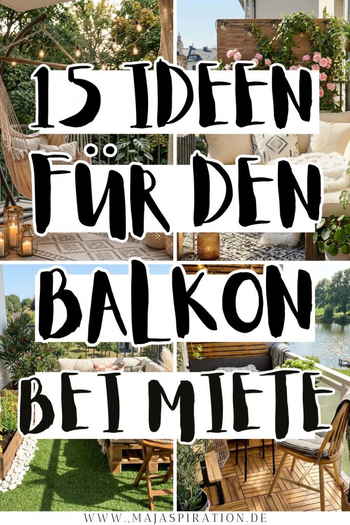 15 Ideen für Balkongestaltung bei Miete