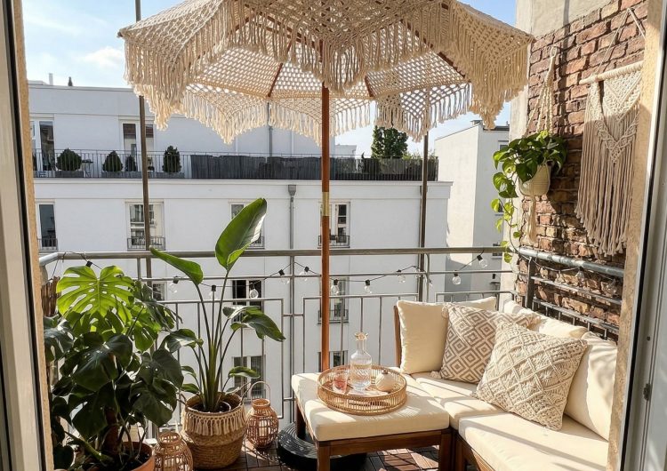 Balkon gestalten in Mietwohnung