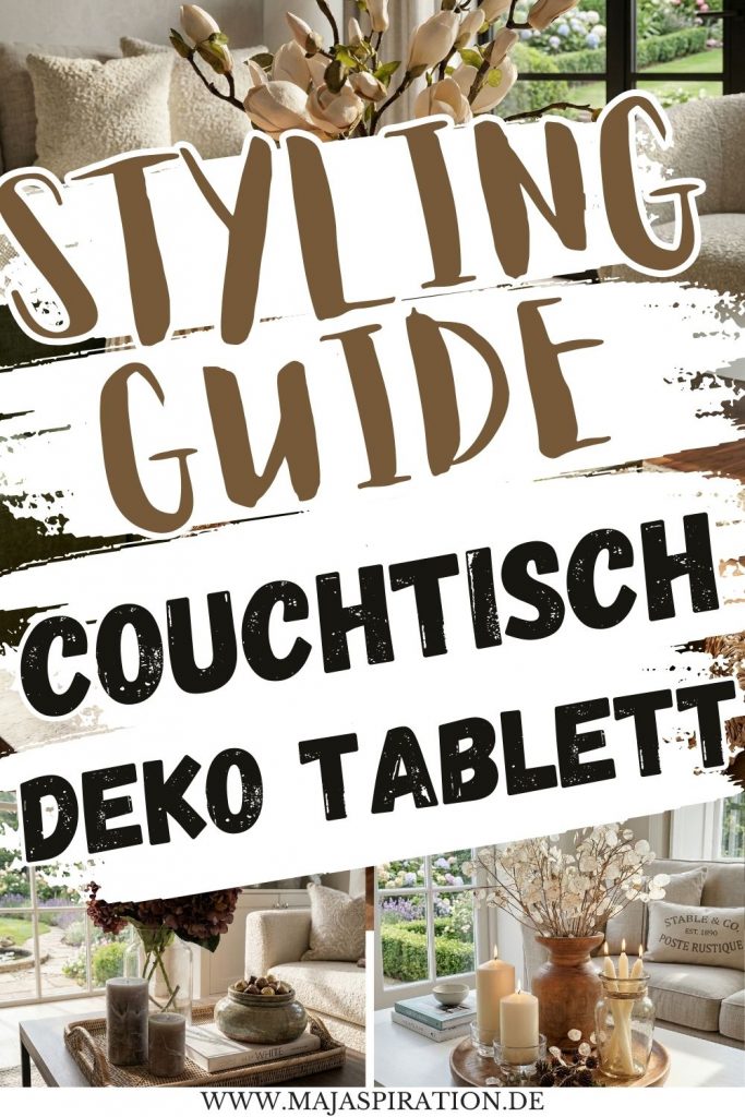 Styling Guide für Tablett Deko auf Couchtisch Pin