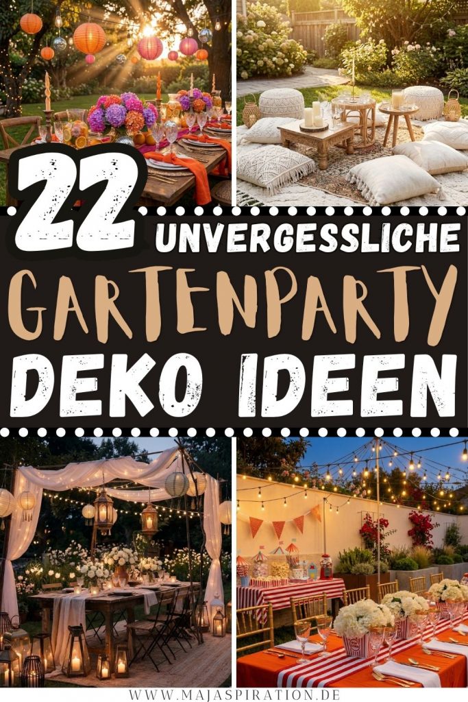 22 Gartenparty Deko Ideen PIn