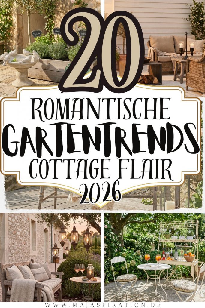 20 romantische Gartentrends für Cottage Core Pin