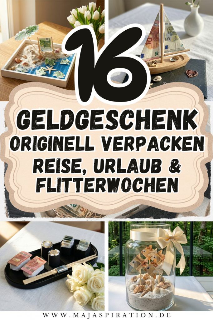 16 Reise Geldgeschenk originell verpacken Ideen Pin