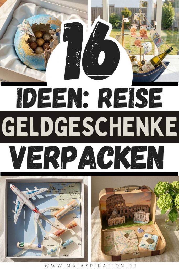 Reise Geldgeschenk originell verpacken Pin