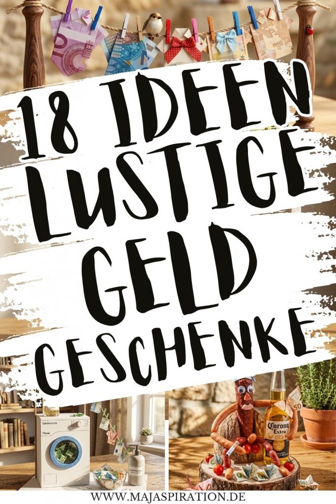 18 lustige Geldgeschenke basteln Pin