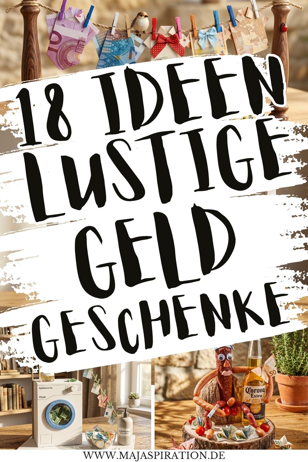 Lustige Geldgeschenke basteln: 18 Ideen zum Nachmachen!