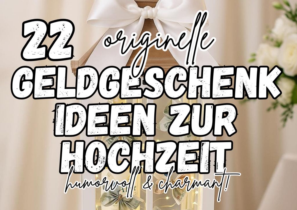 22 Geldgeschenk Ideen zur Hochzeit