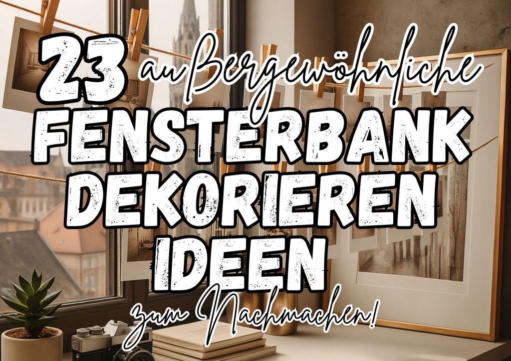 23 Fensterbank Deko Ideen