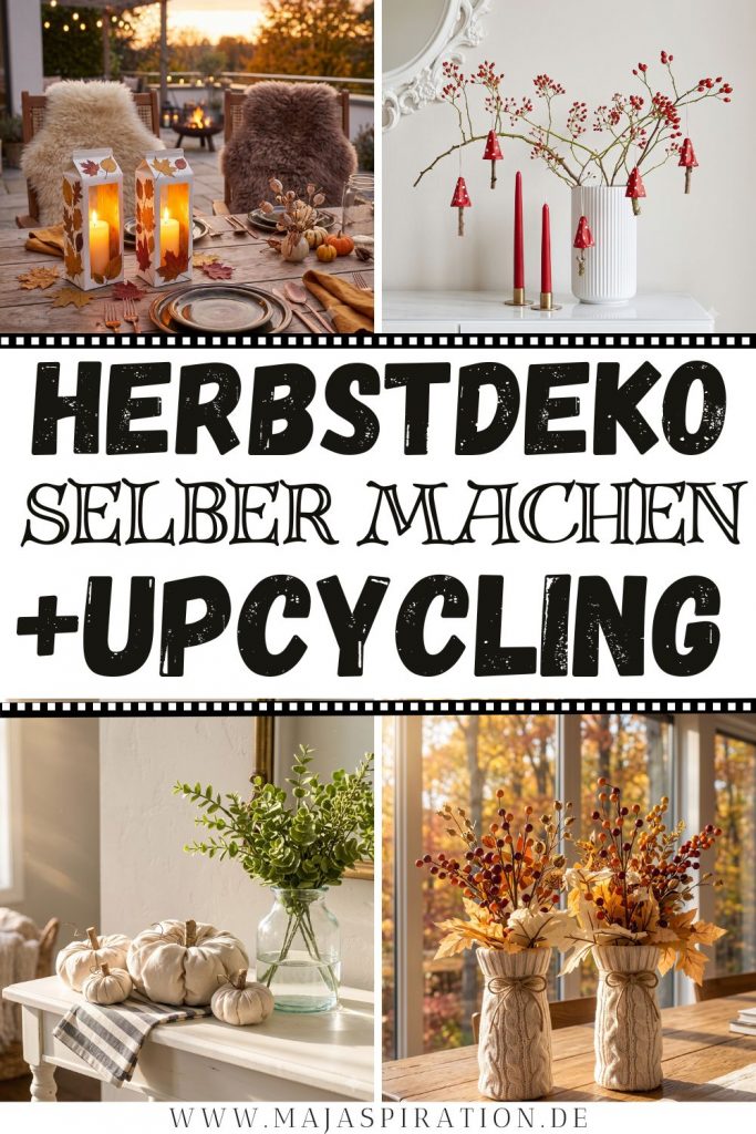 19 DIY Ideen Herbstdeko selber machen Pin