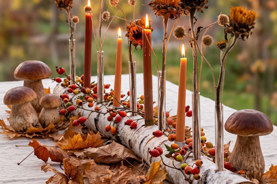 Natürliche Herbst Tischdeko: 16 Ideen, die Stil & Gemütlichkeit auf den Tisch zaubern