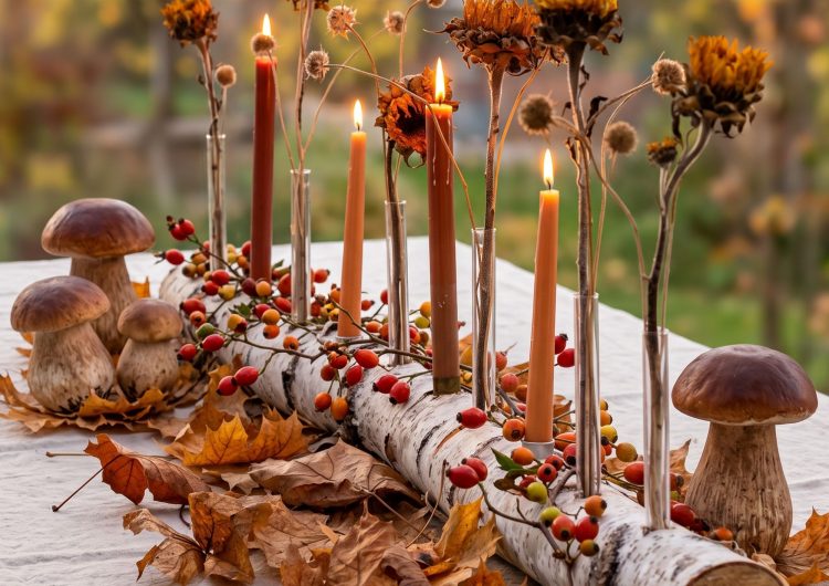 16 natürliche Herbst Tischdeko Ideen