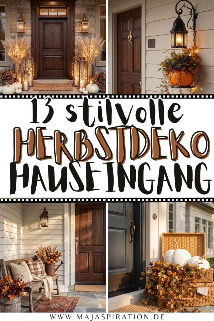 13 stilvolle Herbstdeko Hauseingang Ideen