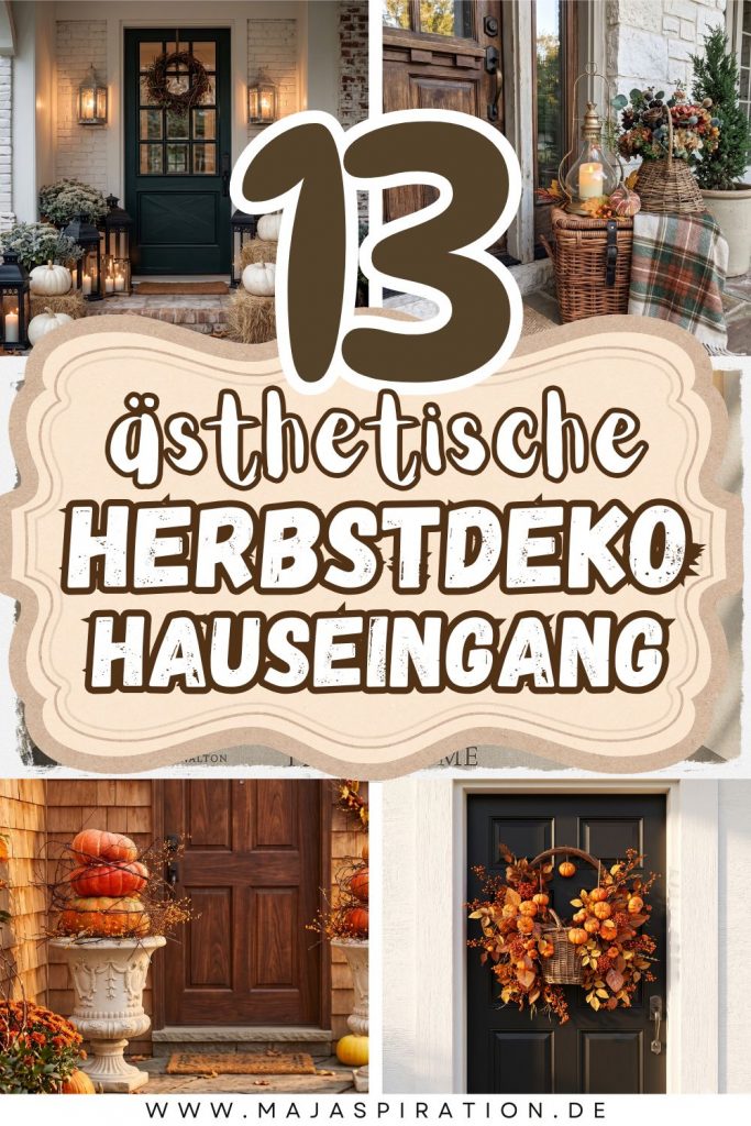 13 stilvolle Herbstdeko Hauseingang Ideen