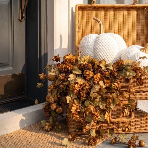 13 Herbstdeko Haustür Ideen