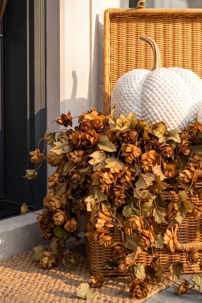 Herbstdeko Hauseingang: 13 stilvolle Ideen für deine herbstliche Haustür